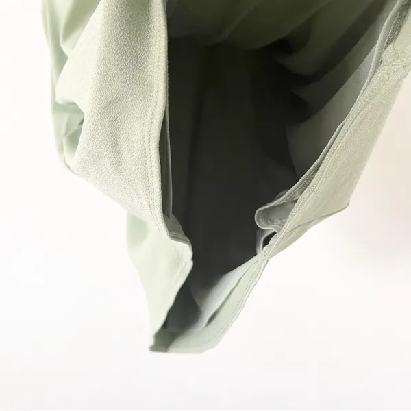 Abercrombie & Fitch Mint Green Side Knot Draped Classic Casual Fit Mini Dress - Image 5