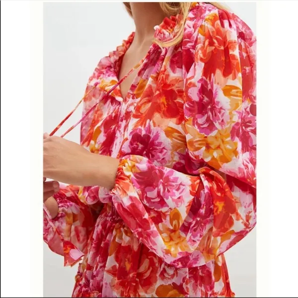 Anthropologie + MISA Los Angeles Clementine Ruffled Floral Dress NWT - Image 4