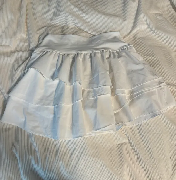 White Ruffle Skirt - Image 2