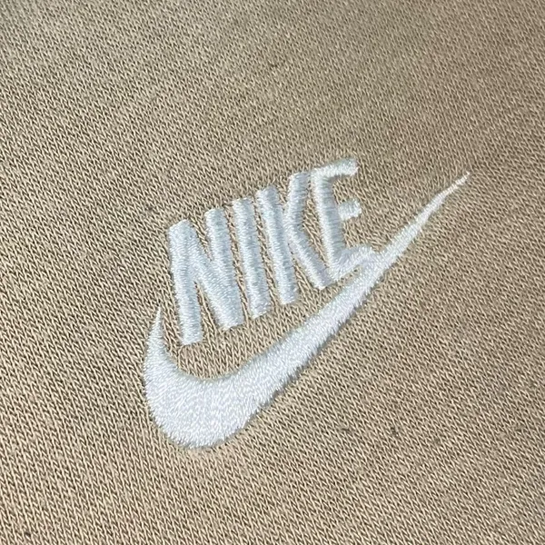 Nike Crewneck Sweatshirt in Tan Size Medium - Image 5