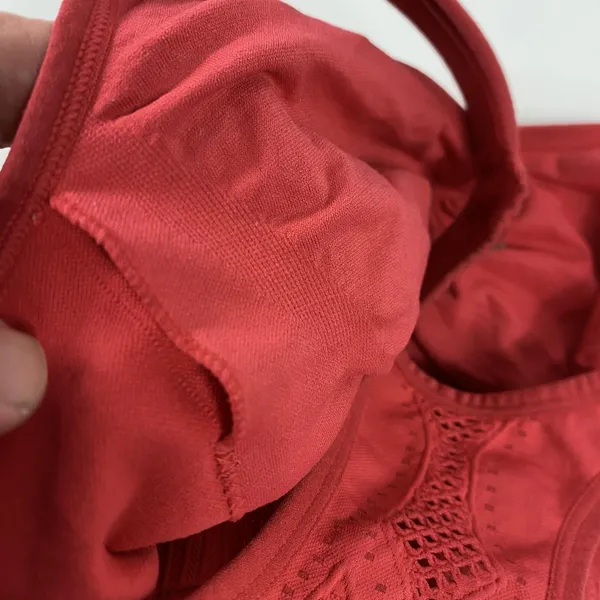 Joy Lab Sports Bra Womens Small Red Seamless Racerback‎ Padded Athletic Gym - Image 9