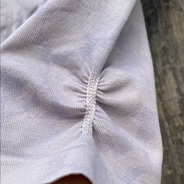 Woman’s Small Gymshark Lavender Bike Shorts with Seamless Waistband Outdoors - Image 3