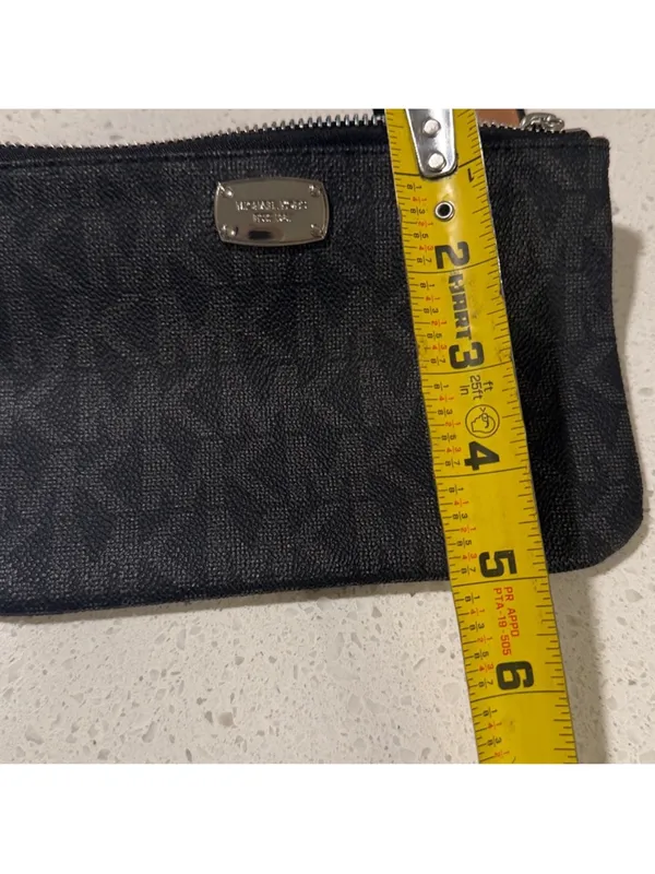 Michael Kors‎ Logo Belt Bag Black Gray Brown Waist Fanny Pack Purse Sz Medium - Image 9