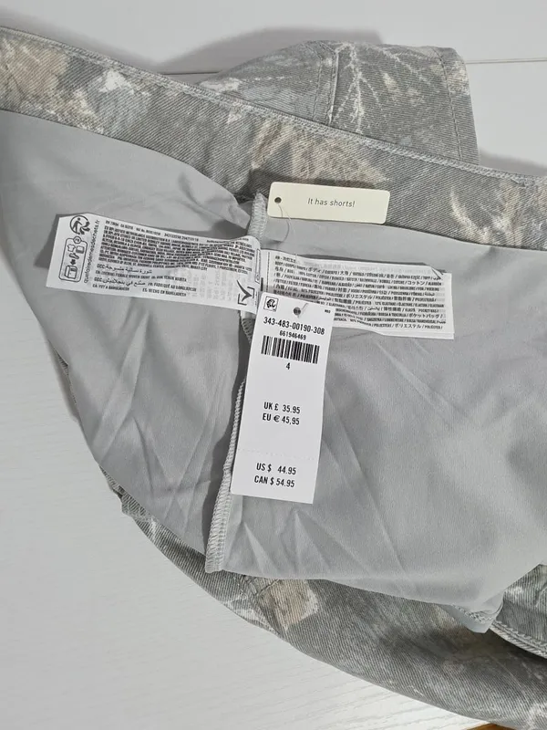 Hollister Curvy Low-Rise Camo Denim Mini Skirt - Olive Camo - Women's Size 4 - Image 8