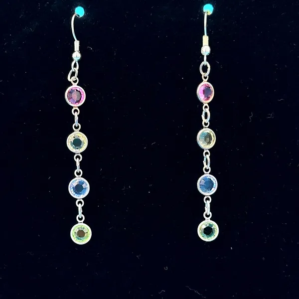 Swarovski Vintage Bezel Austrian Crystal Bracelet & Earrings Set - Image 2