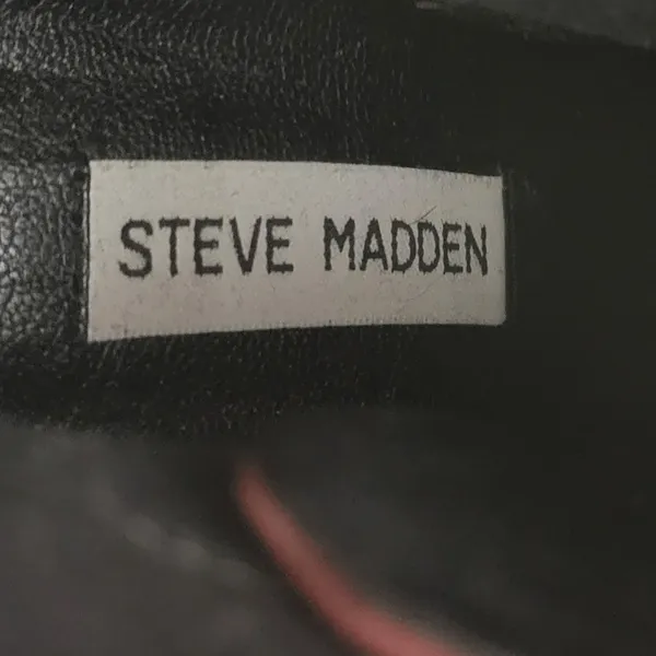 Steve Madden Women's Boots 7.5 Raspy Burgundy Wine Nubuck Suede Platform Lace Up - Image 8