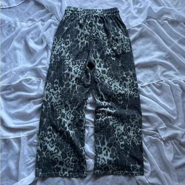 Best Lucky Wide Leg Leopard Print Sweatpants - Image 10