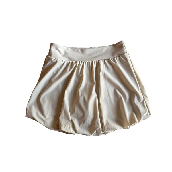 Old Navy High Rise Sleek Tech Go-Dry Bubble Skort Small Cream Tennis Golf - Image 3