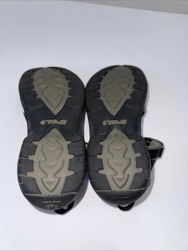 Teva women’s Black and Gray Adjustable Strap Sandals - Image 6