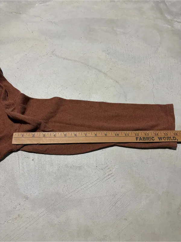 PACT Brown Long Sleeve Crewneck shirt medium organic cotton - Image 6