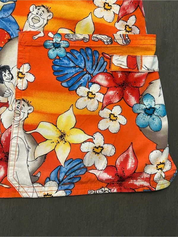 Disney Jungle Book Medical Scrub Top Orange Mowgli Baloo Pediatric Nurse Size M - Image 10