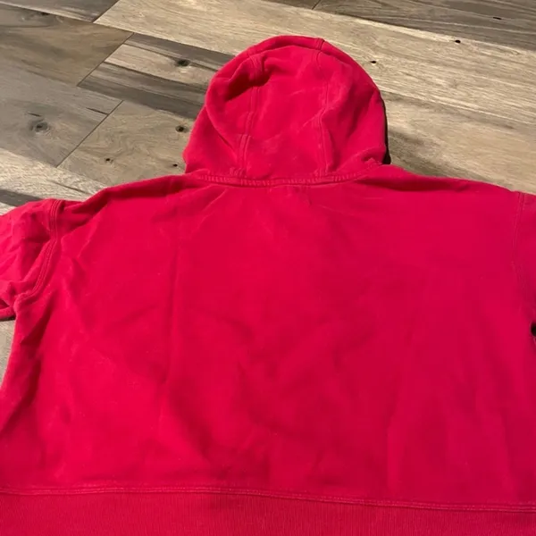 Calvin Klein red logo hoodie size M - Image 3