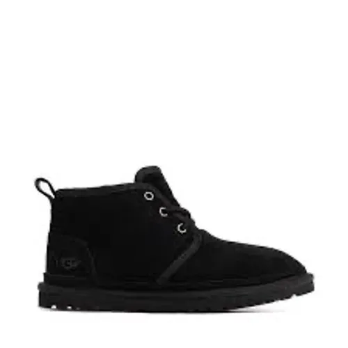 UGG Neumel‎ chukka boots in black suede leather shearling lined women's size 8 - Image 2