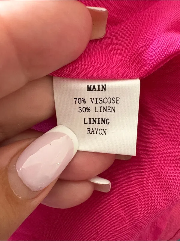 Hello Molly Best Weekend Tie Back Puff Sleeve Dress Pink Size 6 - Image 11