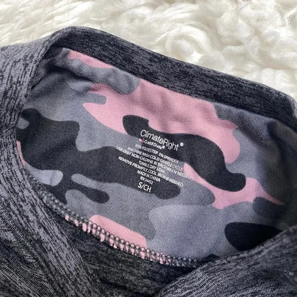 Climate Right Warmth Grey Crewneck Long Sleeve Top Layering Outdoor Granola - Image 2