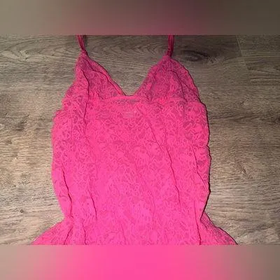 Victoria’s Secret RARE Y2K HOT PINK LACE Mini Lingerie Dress Large - Image 5