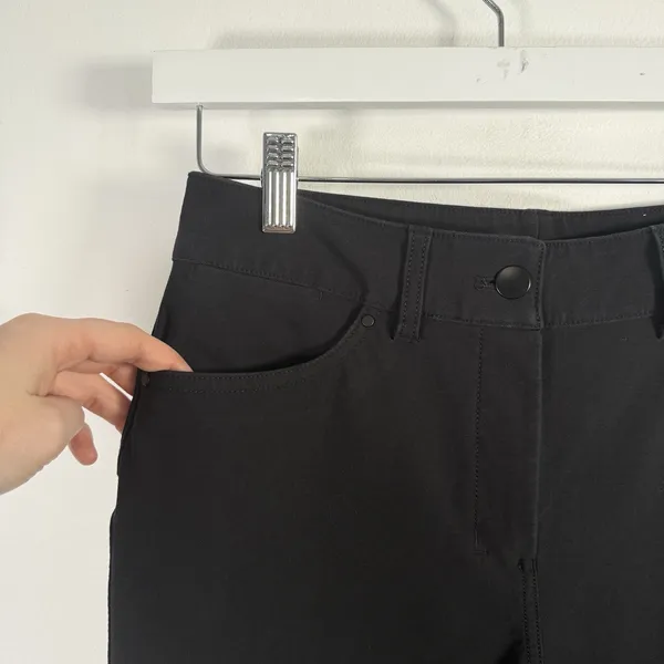Lululemon City Sleek‎ Wide Leg Pants Black Full Length Commuter Office Womens 27 - Image 3