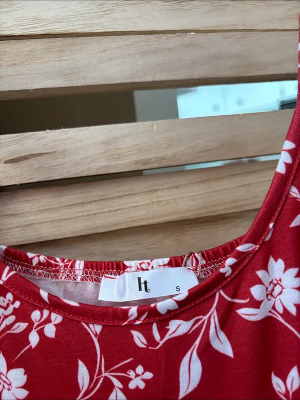 Red Floral Spaghetti - Image 4