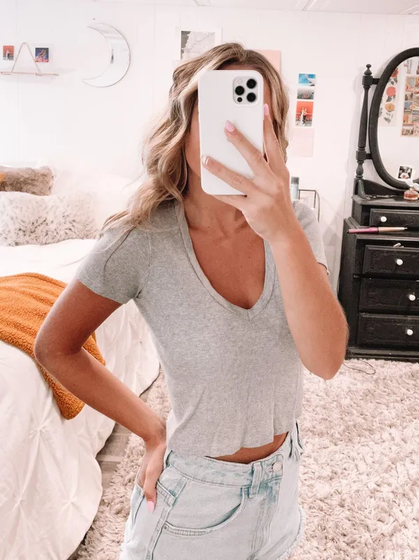 Brandy Melville Gray Tee! - Image 2