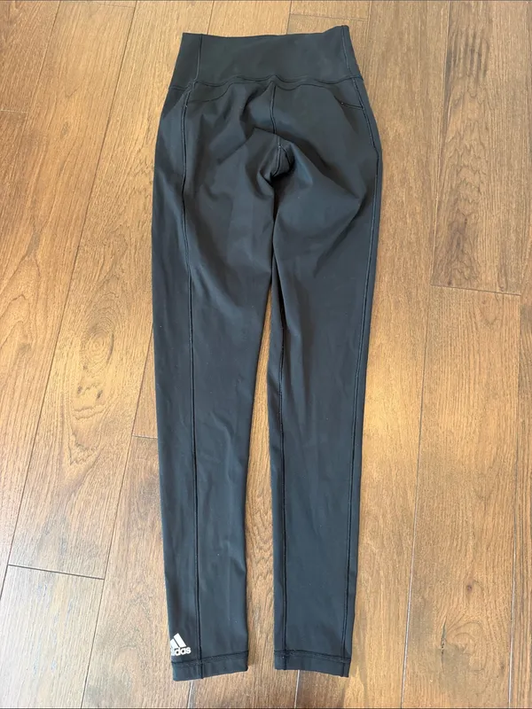 adidas Black Athletic Leggings Size Small - C70-028 - Image 5