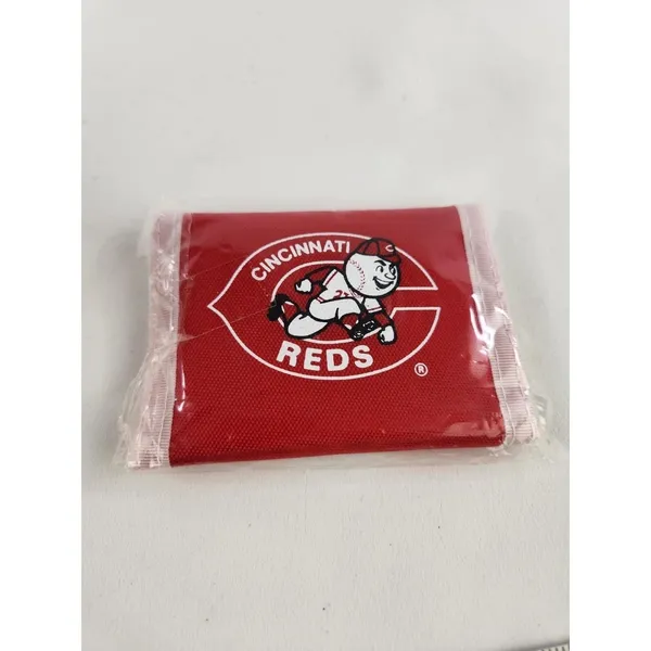Vintage & Rare‎ Smokey The Bear MLB Cincinnati Reds Baseball Nylon Wallet Resist - Image 5