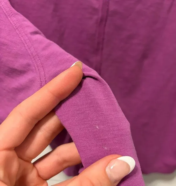 Lululemon All Yours Cropped T-Shirt Vivid Plum - Image 7