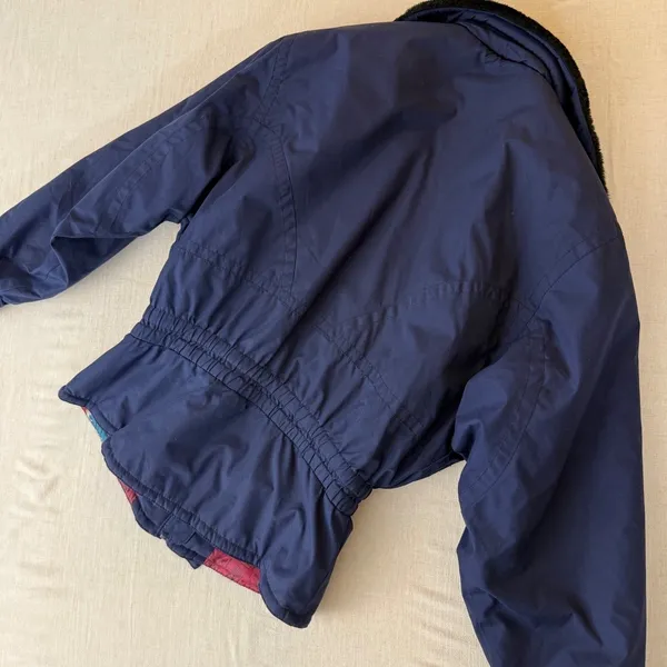 Vintage Head Skiwear Navy‎ Blue Insulated Ski Jacket Women Size 10 retro snow - Image 9