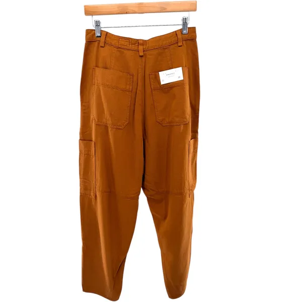 AG Adriano Goldschmied Renn Utility‎ High Rise Barrel Cargo Pants Clay 28 NWT - Image 8