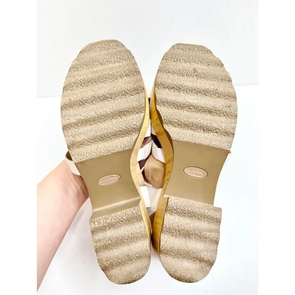 Dr. Scholl’s Sandals Size 9.5 White Leather Open‎ Toe Platform Shoes Buckle - Image 11