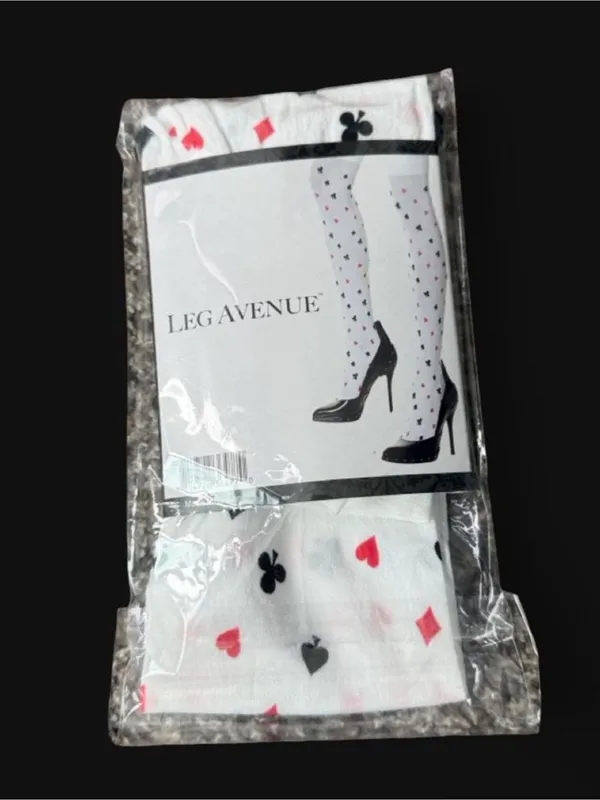 Leg Avenue Poker Suit Thigh High Stockings - Image 2