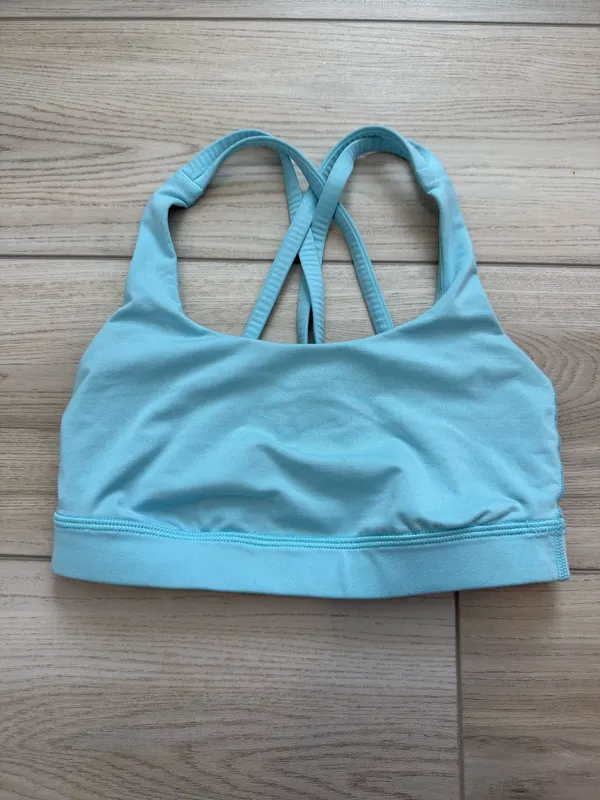 Lululemon Energy Bra *Medium Support, B–D Cups - Cyan Blue - Image 4
