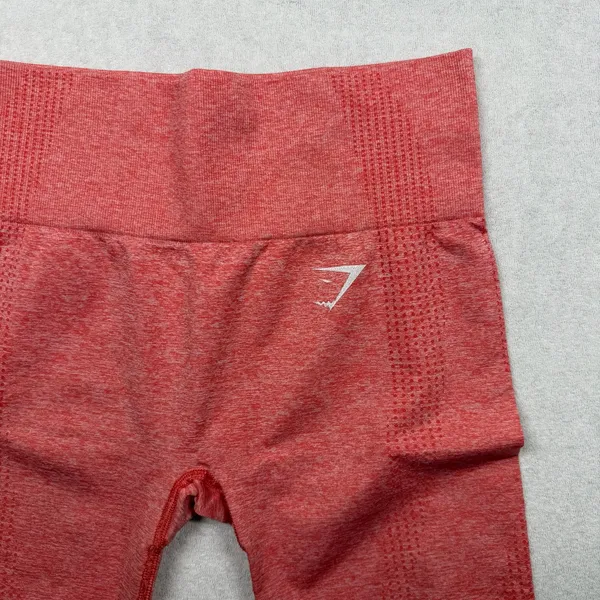 Gymshark Seamless Pink Cropped Leggings Women’s XS High Waist Workout - Image 3