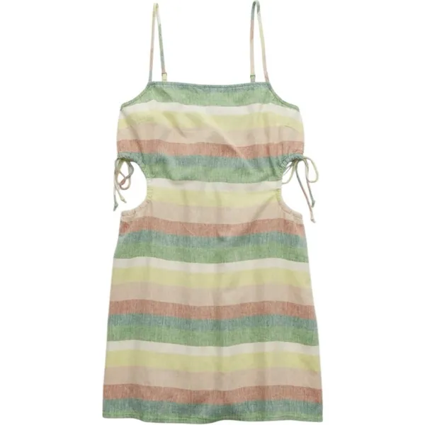 aerie Linen Blend Striped Multi Color Women’s Dress Size XL NWT - Image 5