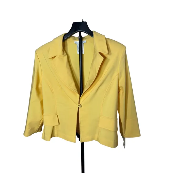 Dawn‎ Joy Yellow 2 Piece Skirt Suit Set Blazer Sheath Dress NWT Size 13/14 USA - Image 7