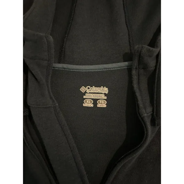 Columbia Jacket Full Zip Women's‎ Hoodie XL Jacket Navy Blue Long Sleeve - Image 5