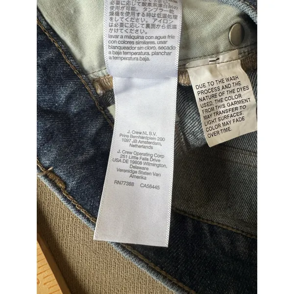 Madewell The Longline Straight Jeans Womens 32 Blue High Rise Stretch Denim - Image 7