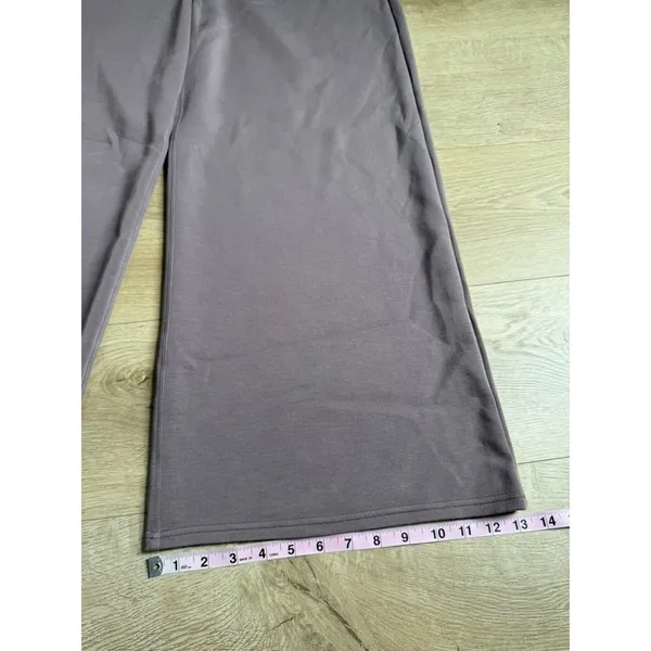 EUC Womens Spanx AirEssentials wide-leg pants brown plush‎ loungewear size XL - Image 4