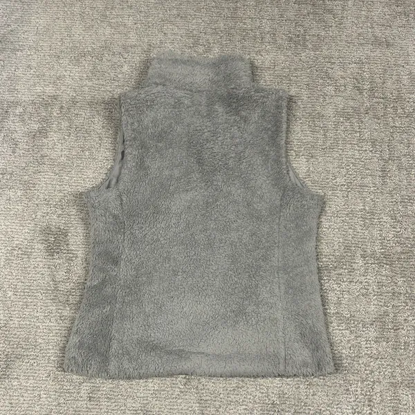 Patagonia Los Gatos Fleece Vest Womens Large Sherpa Gray Full Zip Pockets 25216 - Image 6