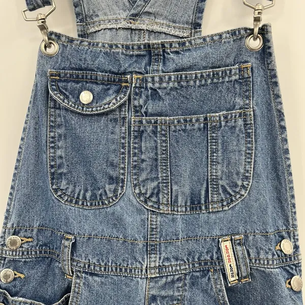 Women's Vtg Overalls London London Blue Denim 90s M Retro - Image 2