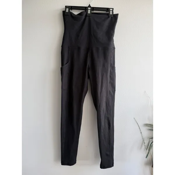 OFFLINE by Aerie The Hugger Foldover Leggings Black High Rise Side Pockets M‎ - Image 3