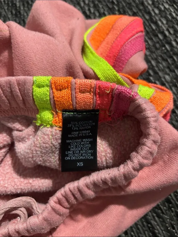 Aviator Nation 5 Stripe Jogger Sweatpant Pink Size XS - Image 6