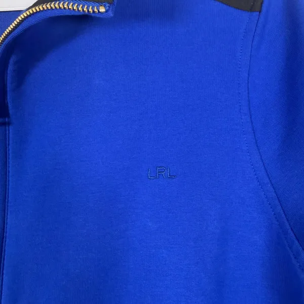 Lauren Ralph Lauren Size-XXL Women Jacket Royal Blue Black Full Zip Track - Image 6