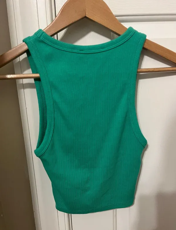 Zara green crop top - Image 3