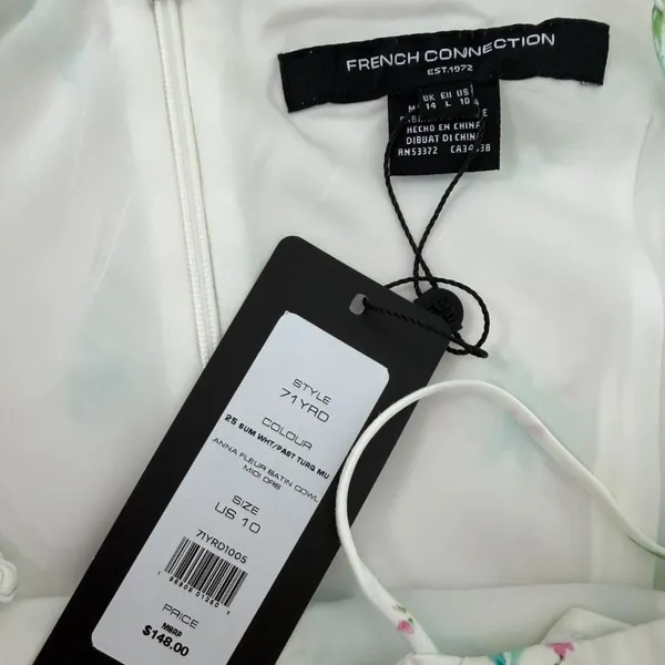 NWT French Connection White Dress Size 10 New With Tags - Image 10