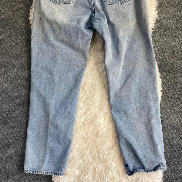 Vintage Lee Riders Jeans Light Blue Relaxed Straight Leg Denim Alt Edgy Normcore - Image 7