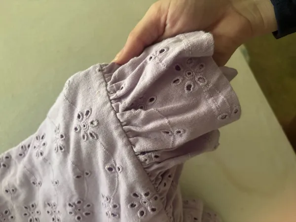 ASOS Purple eyelet dress - Image 5