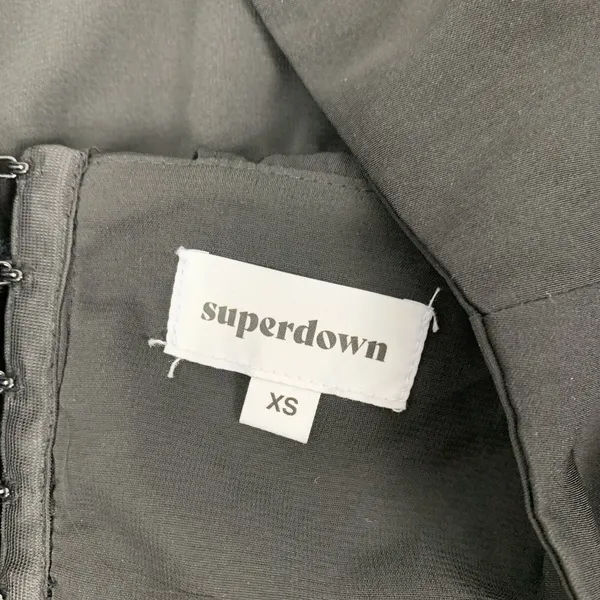 Superdown Black Strapless Crop Top XS Clubwear Party Night Out Sexy - Image 5