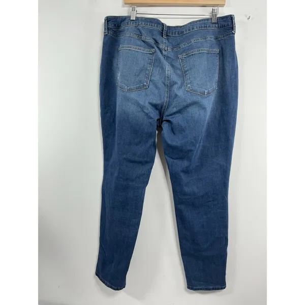 Womans Sonoma Distressed Blue Jeans 18 R Skinny Excellent Condition - Image 2