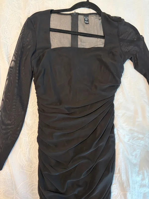 Windsor Mesmerize In Mesh Ruched Mini Dress - Image 11