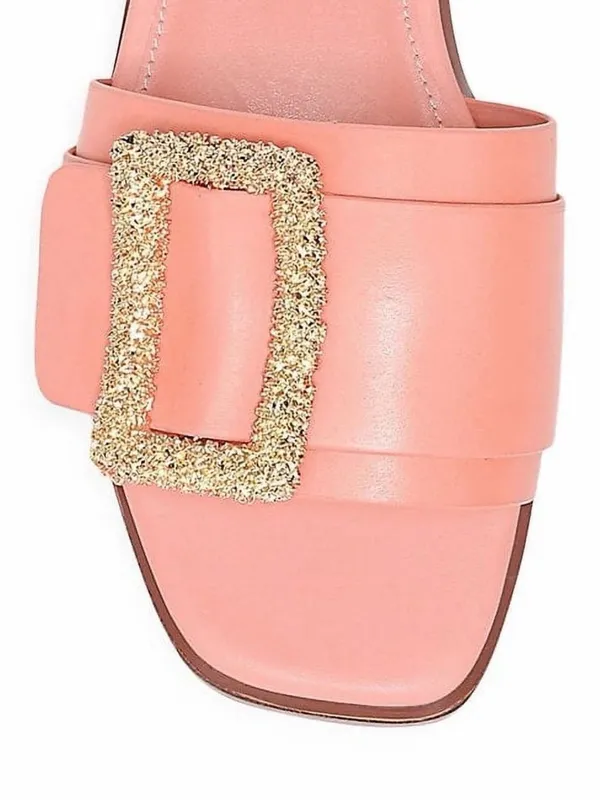 Sam Edelman Rose Pink Slip on Leather Sandals (Size 8.5M) - Image 8